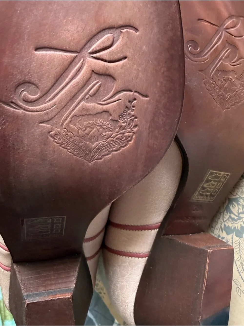 Free People Borderline Western Leather Boots Pink/Rose NIB 8.5 (38.5) ret $178 - Picture 8 of 10